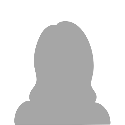 Gray silhouette of a woman with long hair used as a placeholder profile image.