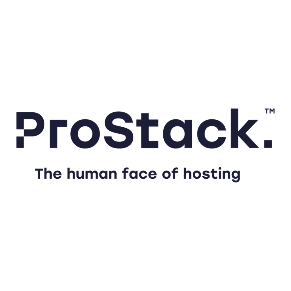 The ProStack logo with the tagline "The human face of hosting".